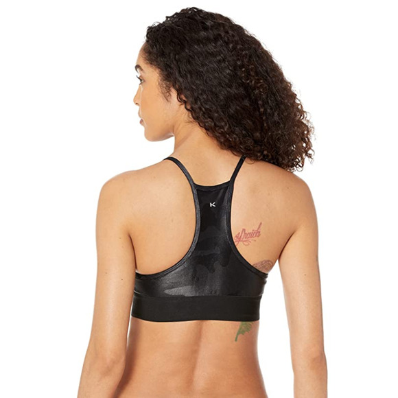 Koral Women's Sweeper Camo Sports Bra Black Size XL 1738 - Picture 2 of 2